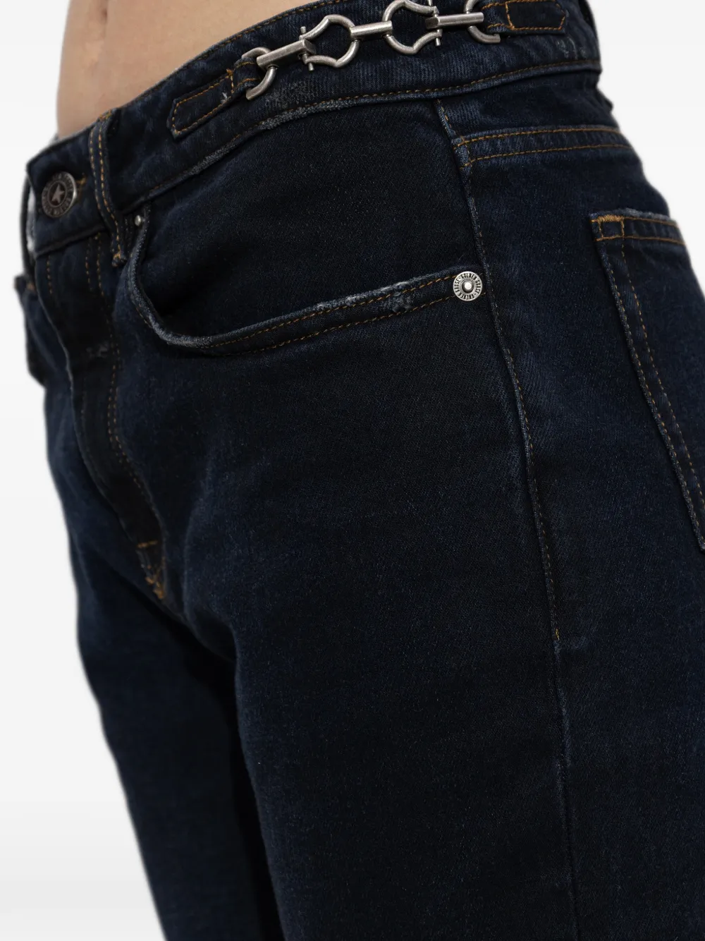 Golden Goose Denim jeans met ketting Blauw