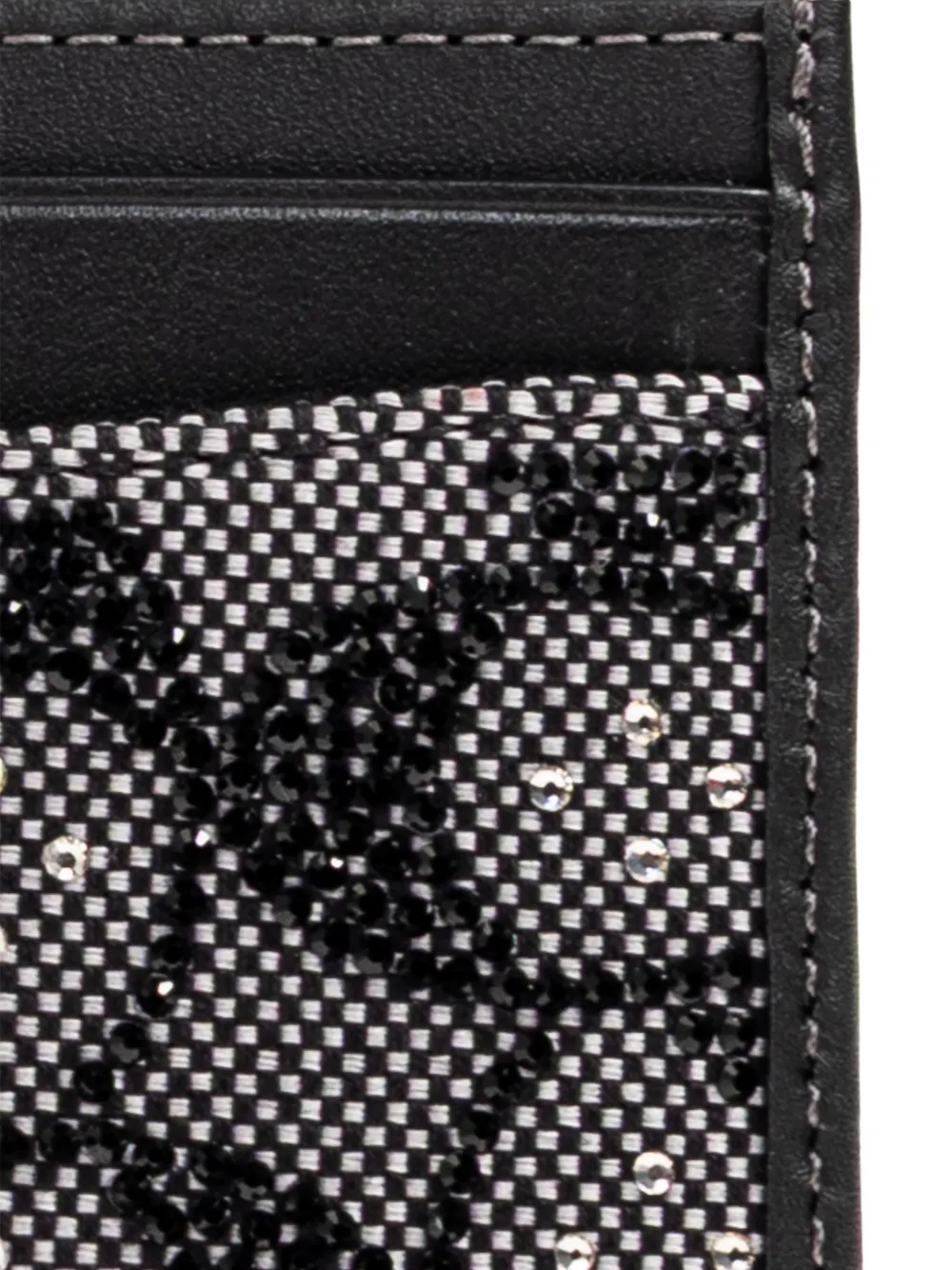  Coach Beaded-detail Card Holder - Black 