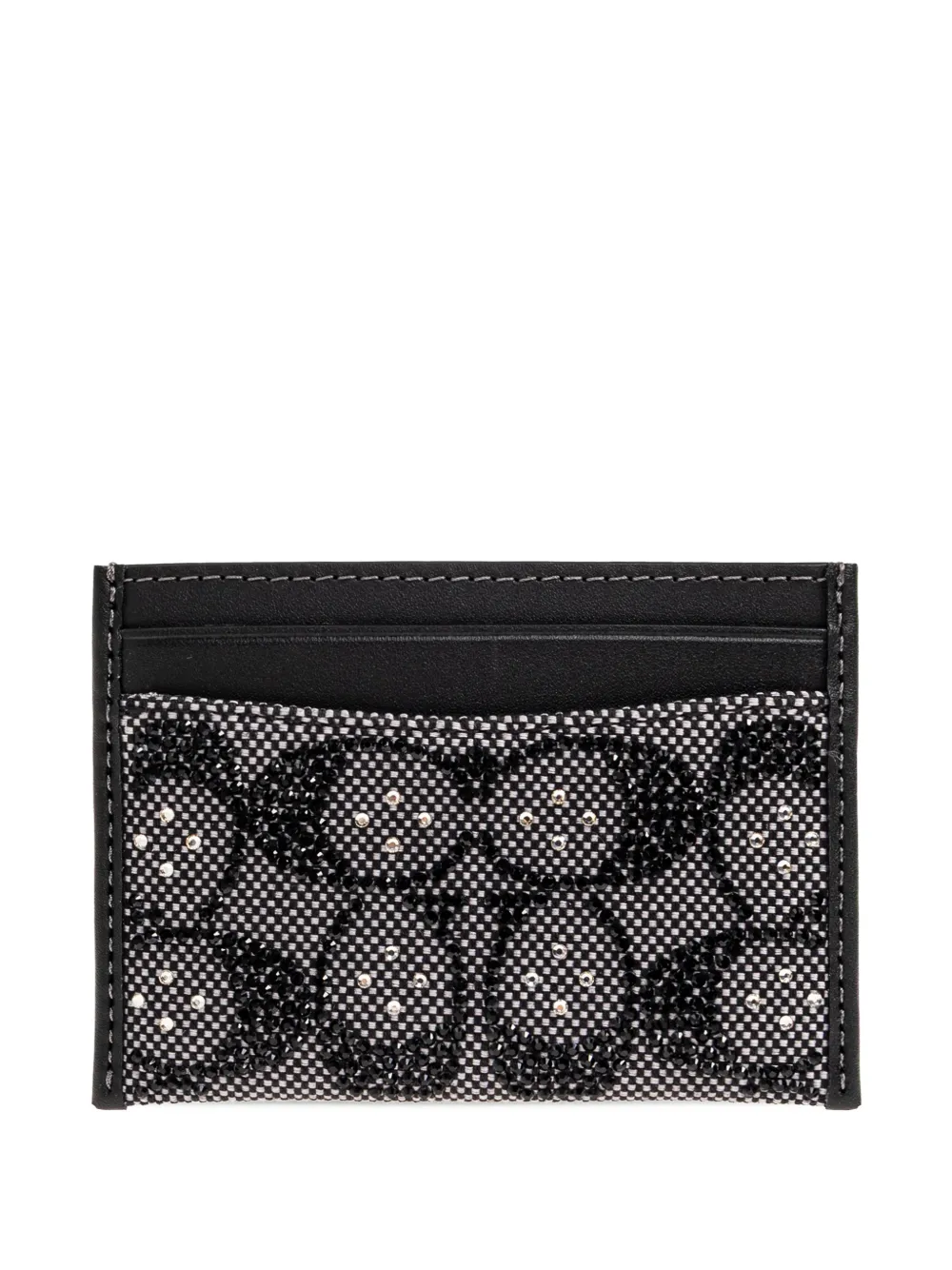 Coach beaded-detail card holder - Nero