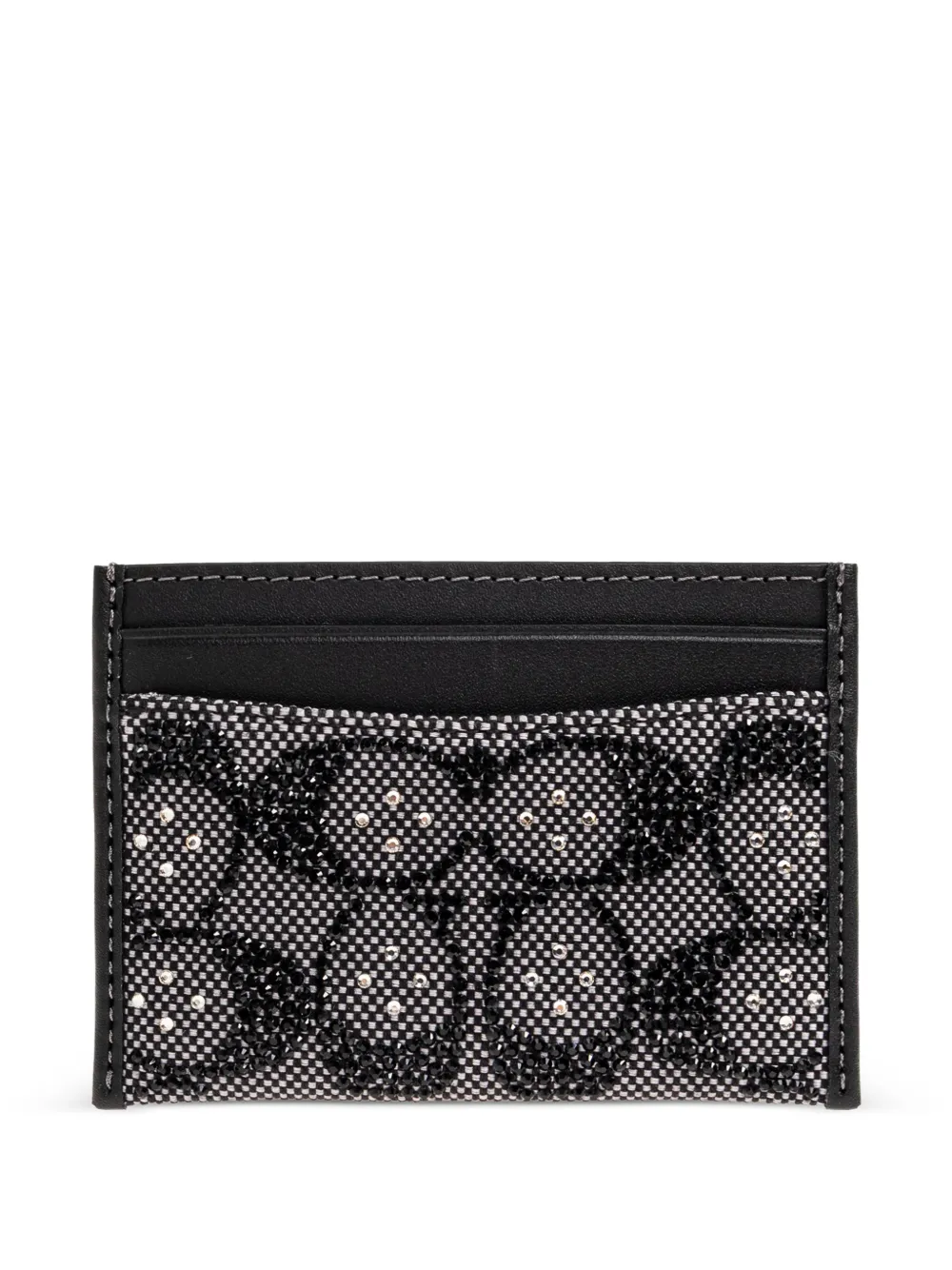 Coach beaded-detail card holder - Nero