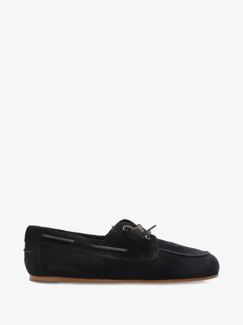 DSQUARED2 chaussures bateau en daim à lacets