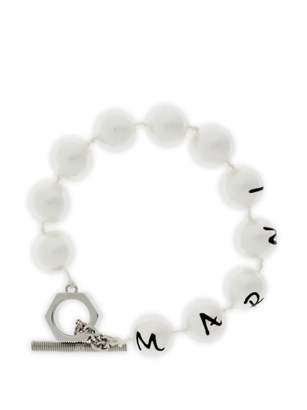 Marni beaded toggle bracelet - Argento