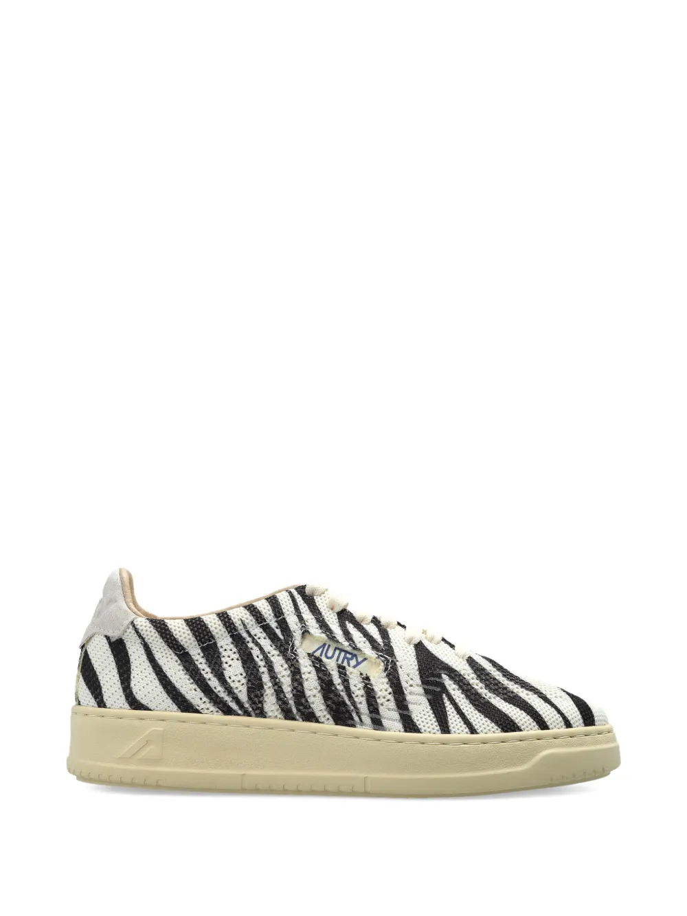 Autry zebra-print sneakers - Bianco
