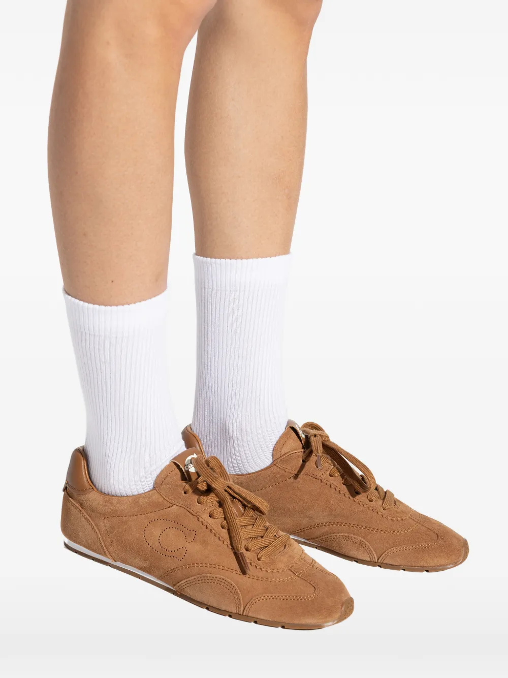 Coach lace-up suede sneakers Bruin