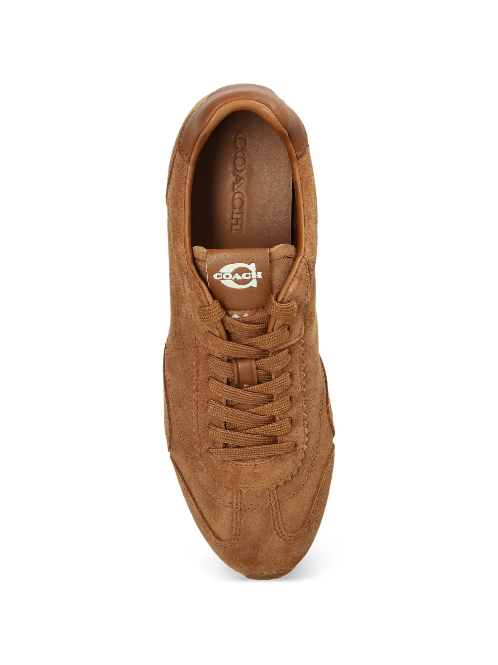 Coach Lace-up Suede Sneakers - Brown 