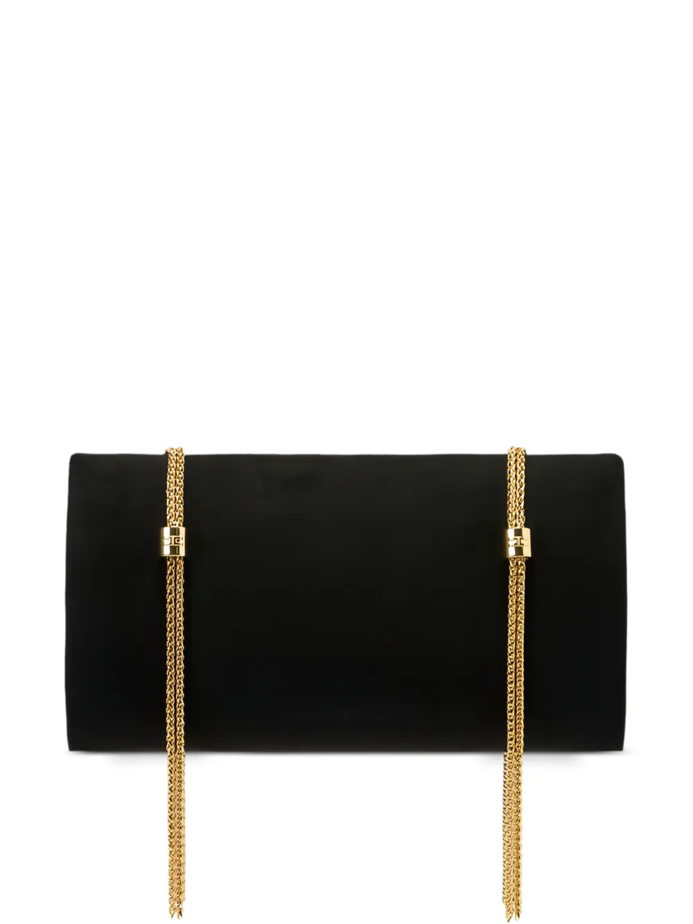 Elisabetta Franchi logo chain shoulder bag - Nero