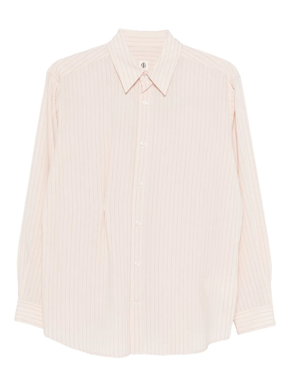 The Garment Costa striped buttoned shirt - Nude