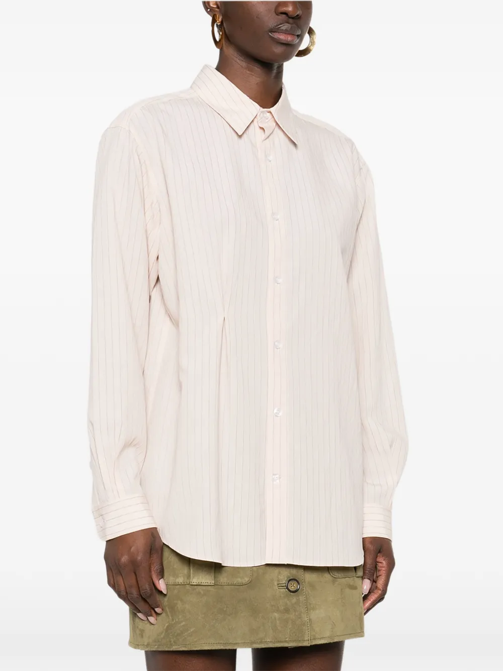  The Garment Costa Striped Buttoned Shirt - Neutrals 