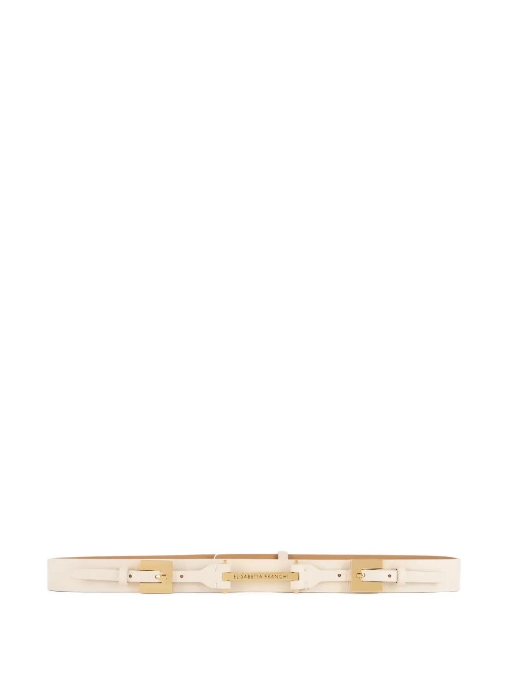 Elisabetta Franchi logo-buckle belt - Toni neutri