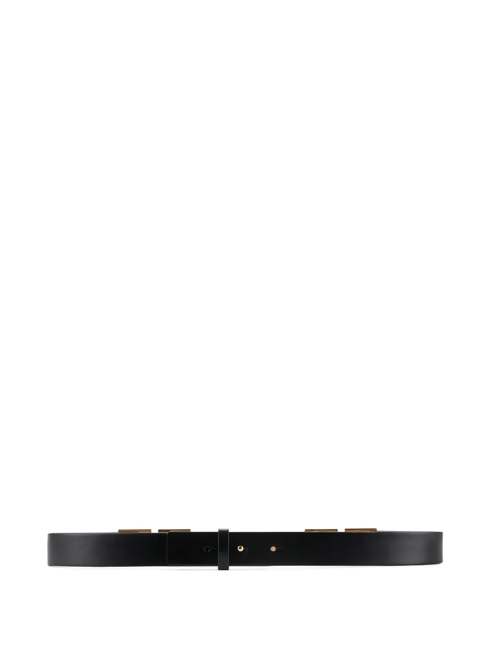Elisabetta Franchi metal plate adjustable belt - Nero