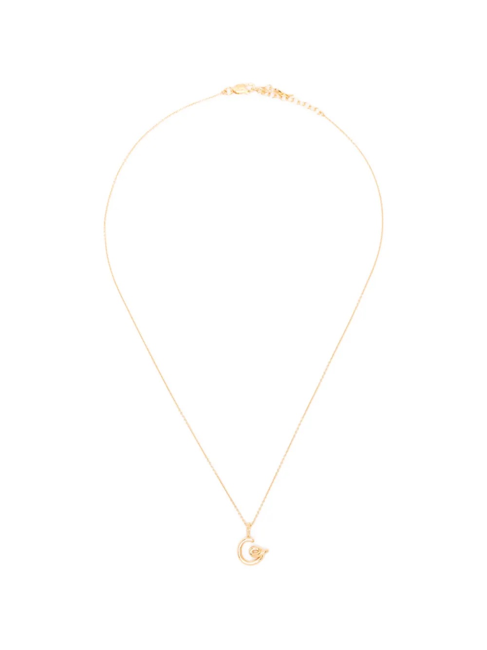 Missoma Curly Molten mini inicial-C necklace - Oro