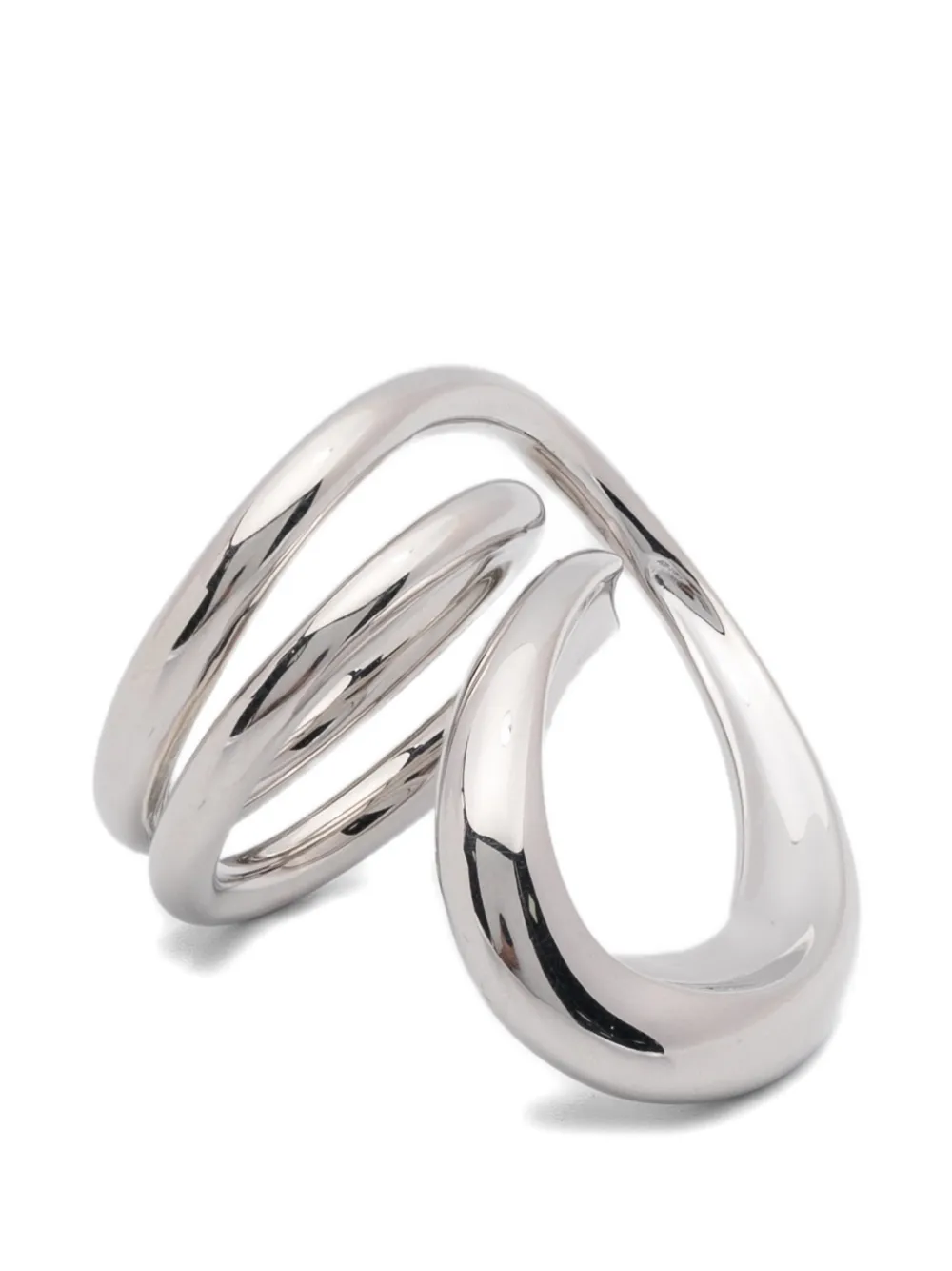 Charlotte Chesnais Bague Round Trip Blow ring - Argento