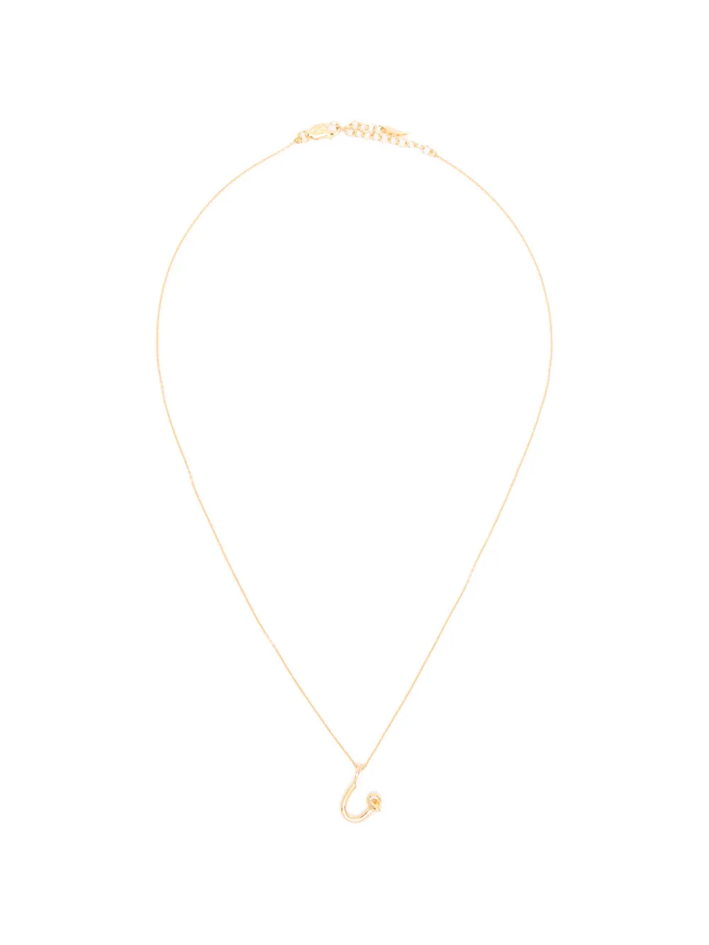 Missoma mini Curly Molten initial necklace - Oro