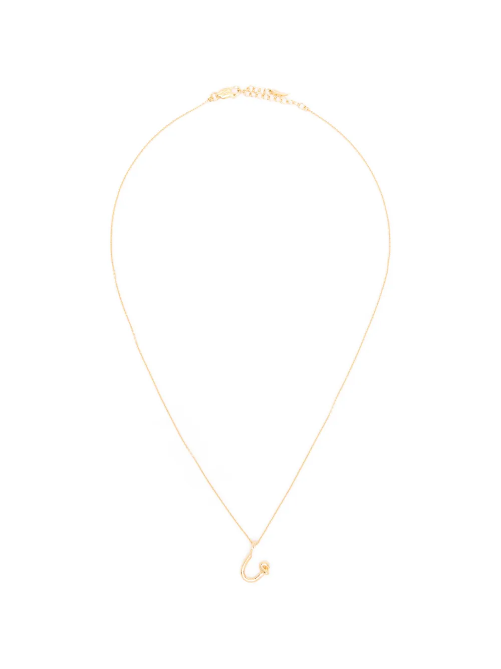 Missoma mini Curly Molten initial necklace - Oro