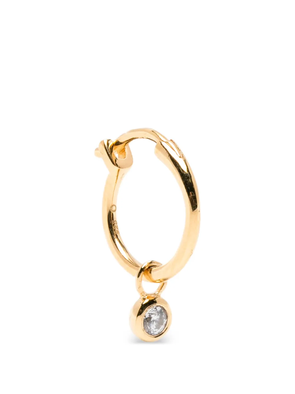 Missoma Orecchini a cerchio Tennis Charm mini - Oro