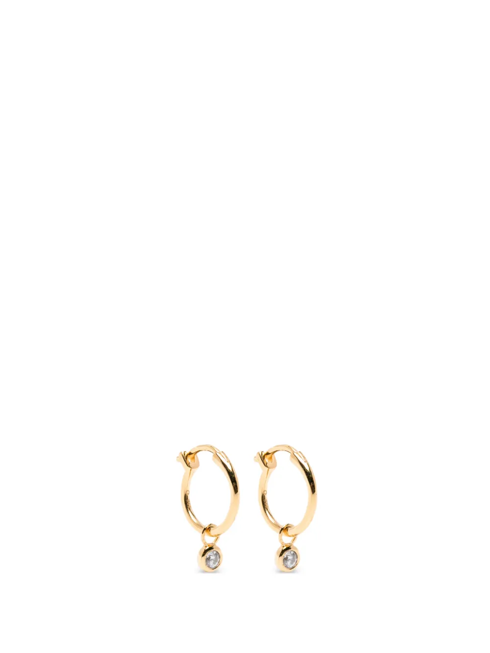 Missoma Orecchini a cerchio Tennis Charm mini - Oro