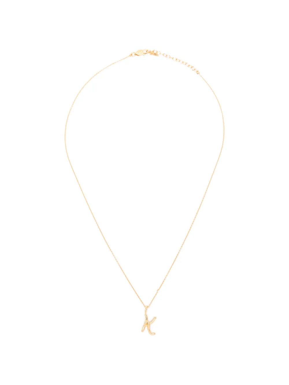 Missoma mini Curly Molten initial necklace - Oro