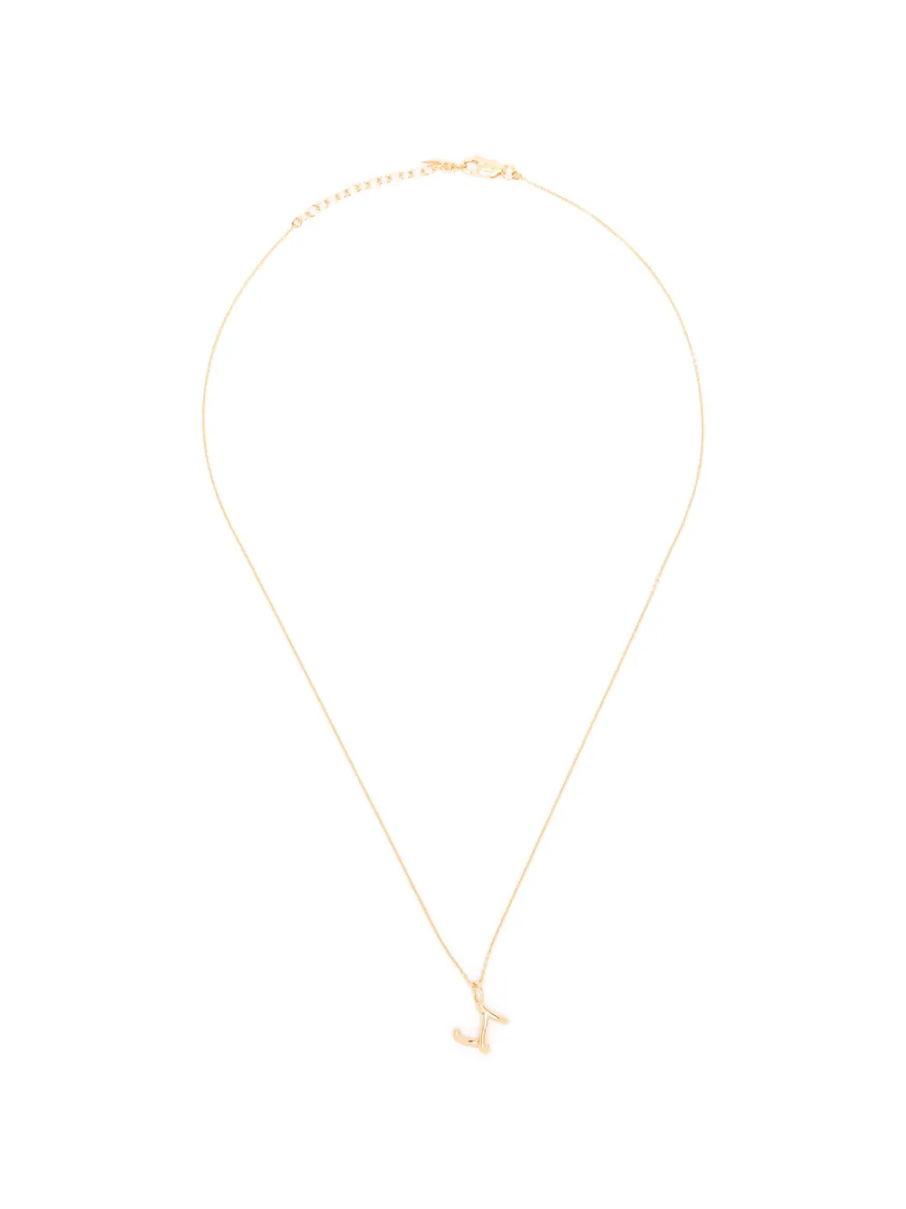 Missoma mini Curly Molten initial necklace - Oro
