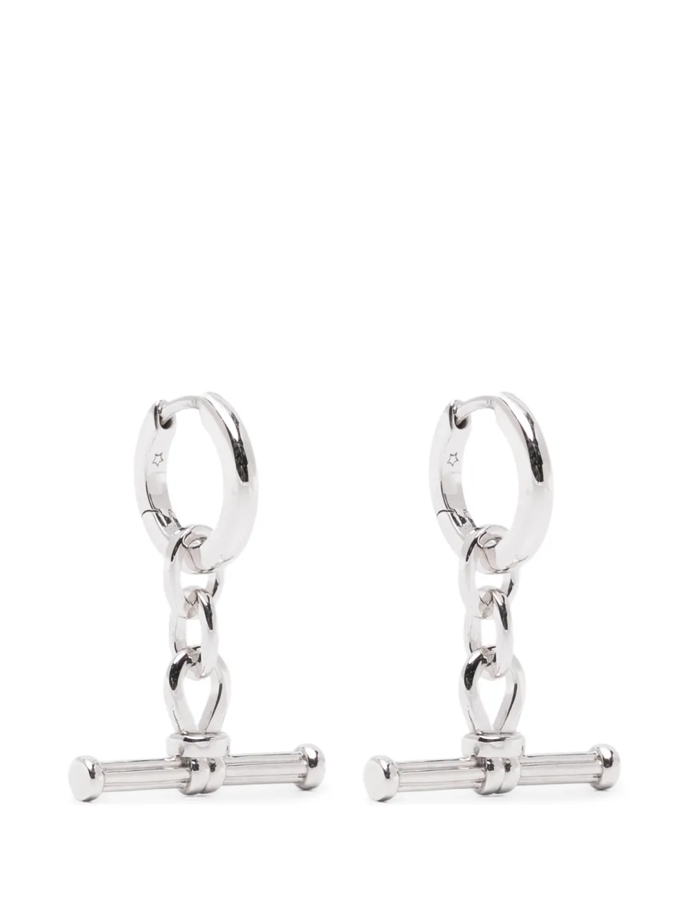 Missoma Orecchini a cerchio Ridge - Argento