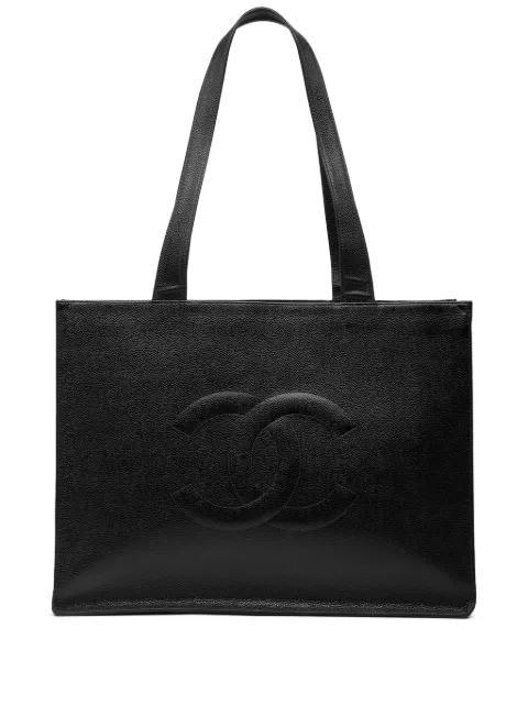 CHANEL Pre-Owned 1997-1999 CC Caviar tote bag