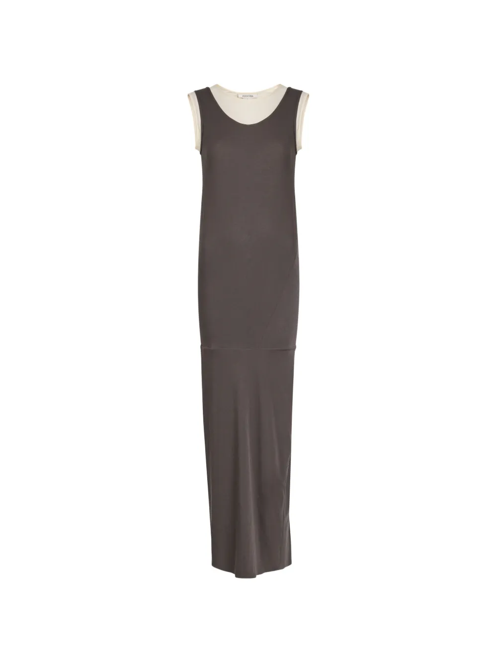 Panel Sleeveless Maxi Dress