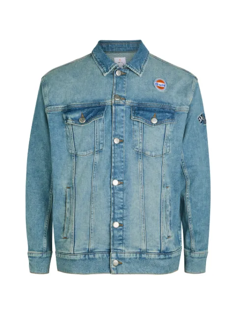 AN-Y1 Star-panelled stretch-denim jacket