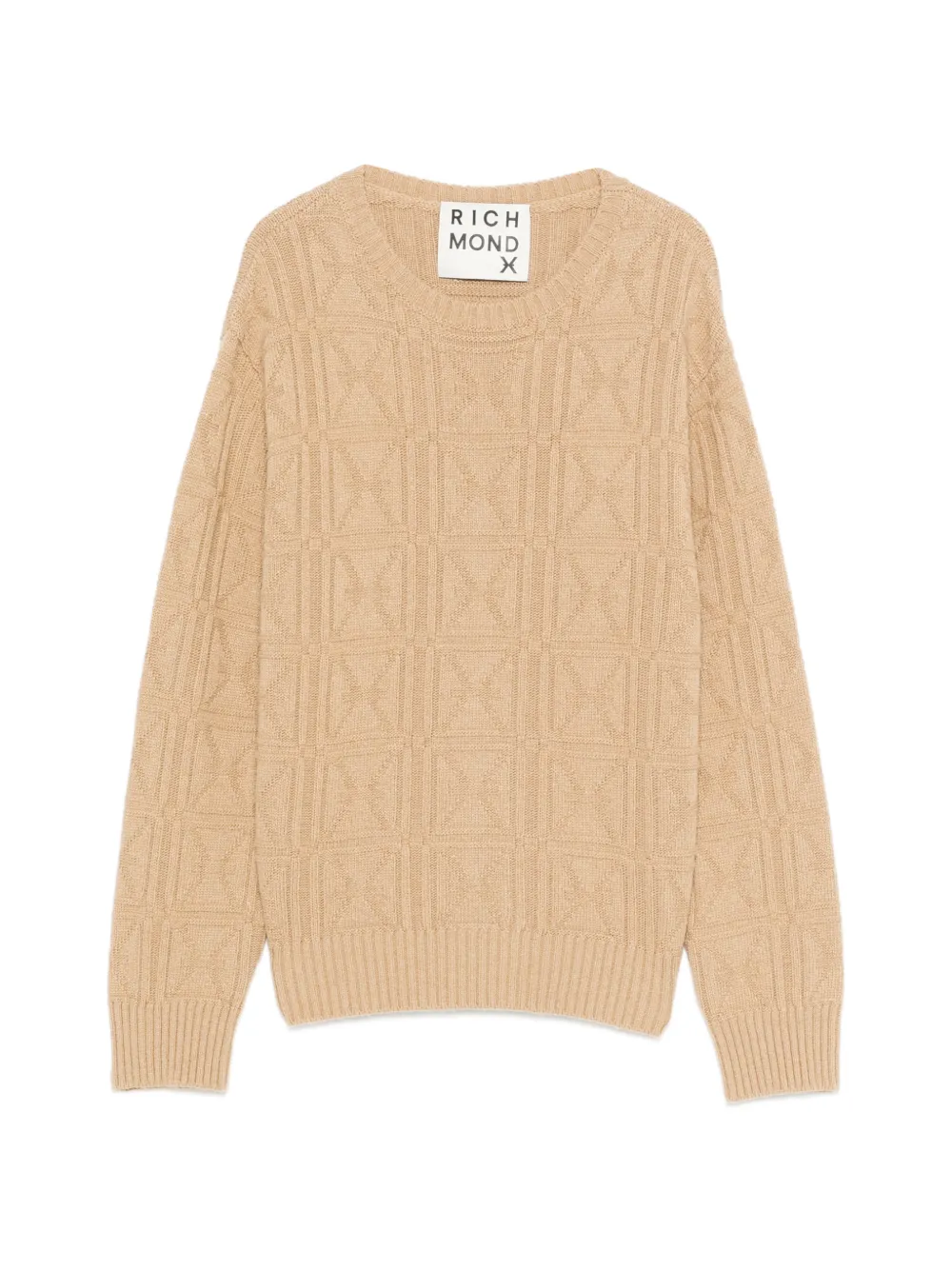 John Richmond patterned sweater - Marrone