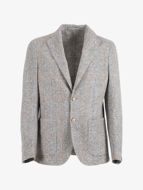 L.B.M. 1911 checked single-breasted blazer