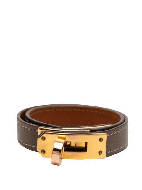 Hermès Pre-Owned 2019 Leather Kelly Double Tour Bracelet costume bracelet
