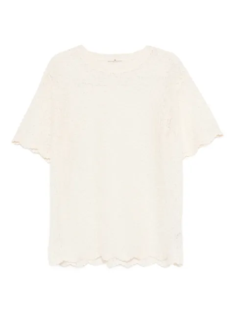 Ermanno Scervino scalloped lace top