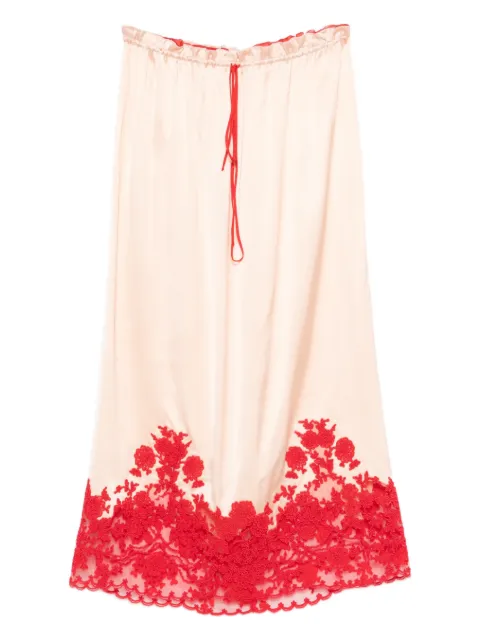 Ermanno Scervino floral-lace midi skirt