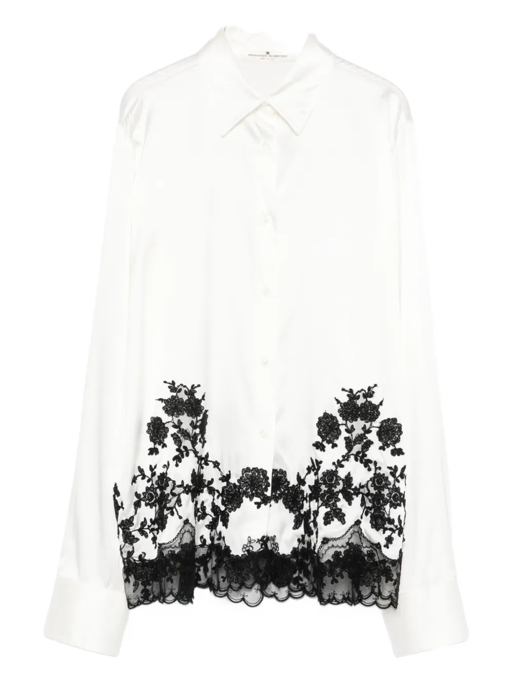 Ermanno Scervino lace embroidered shirt - Bianco