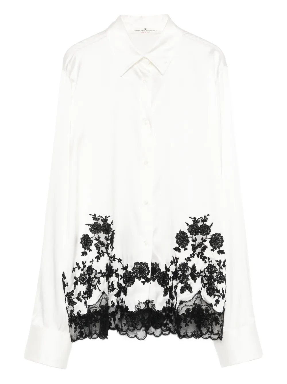 Ermanno Scervino lace embroidered shirt - Bianco