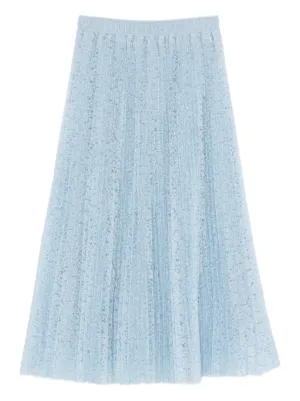 RED Valentino ポルカドット スカート | ブルー | FARFETCH JP