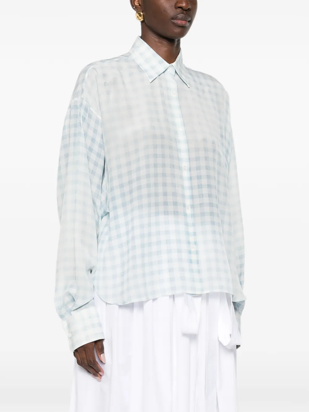  Ermanno Scervino Check Shirt - White 
