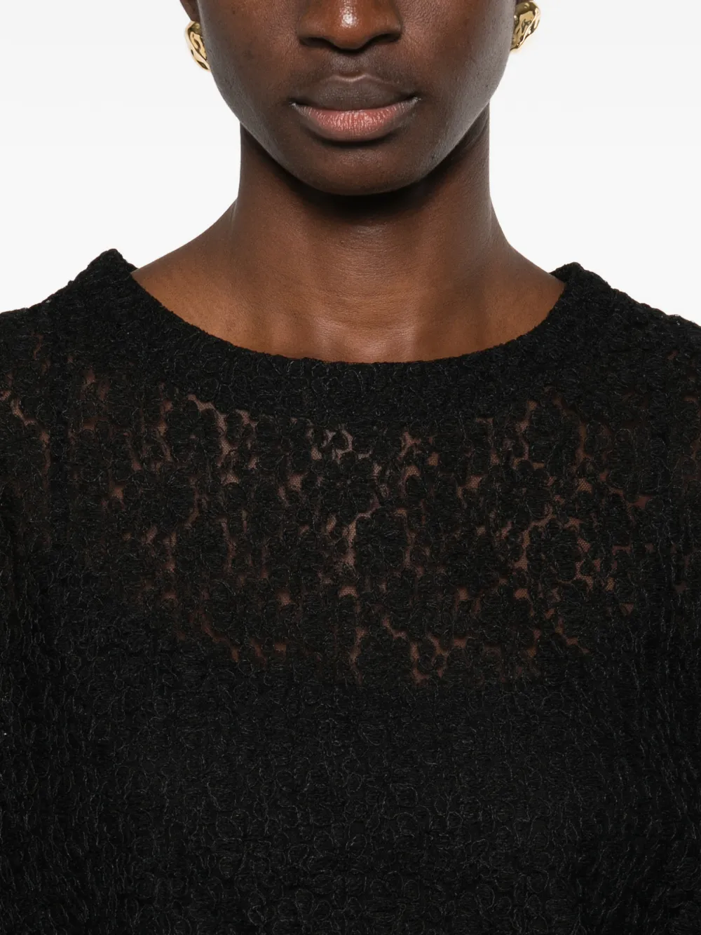 Lace Scalloped Top