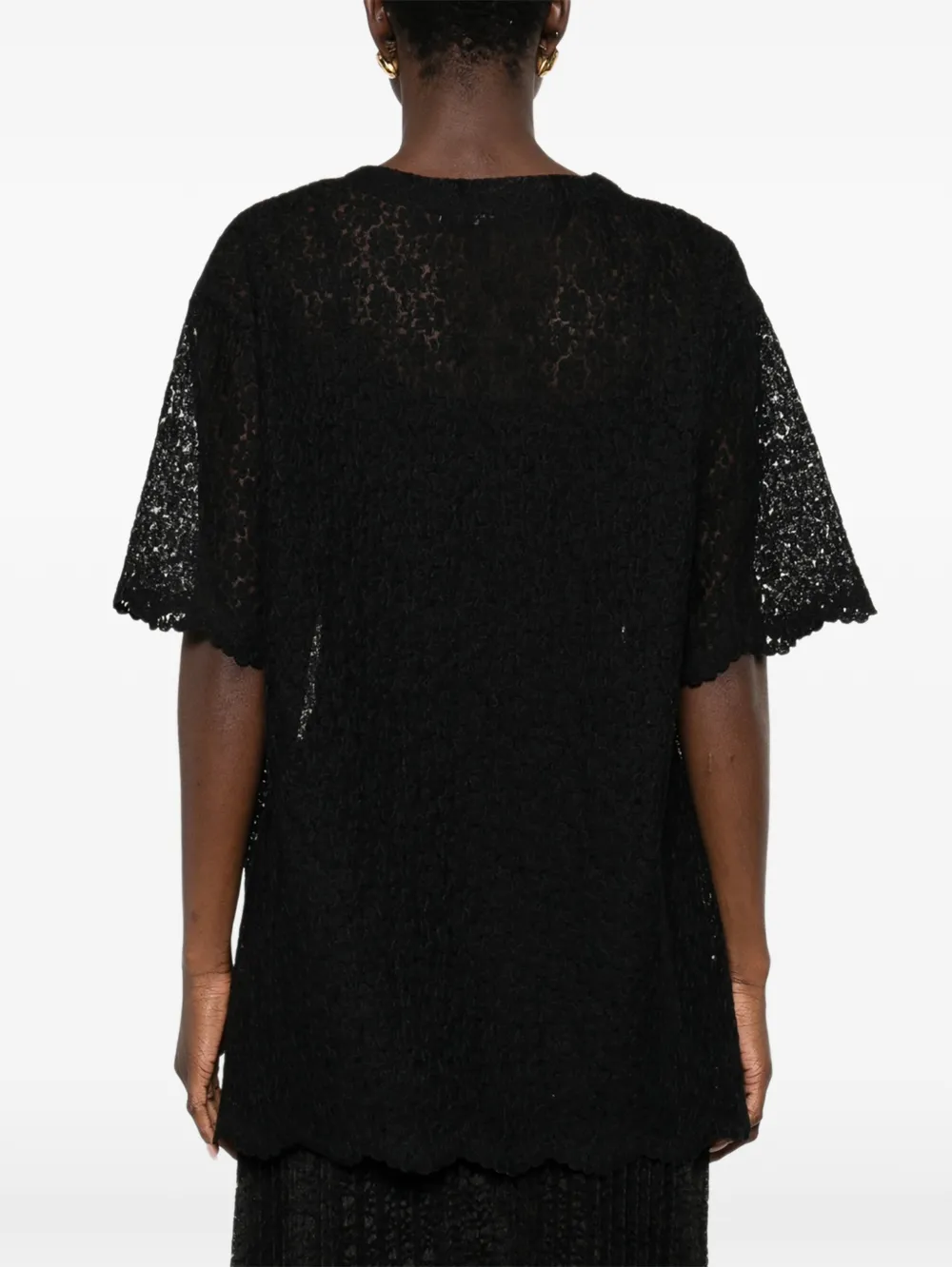 Lace Scalloped Top