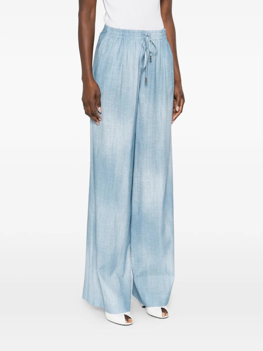  Ermanno Scervino Drawstring Trousers - Blue 