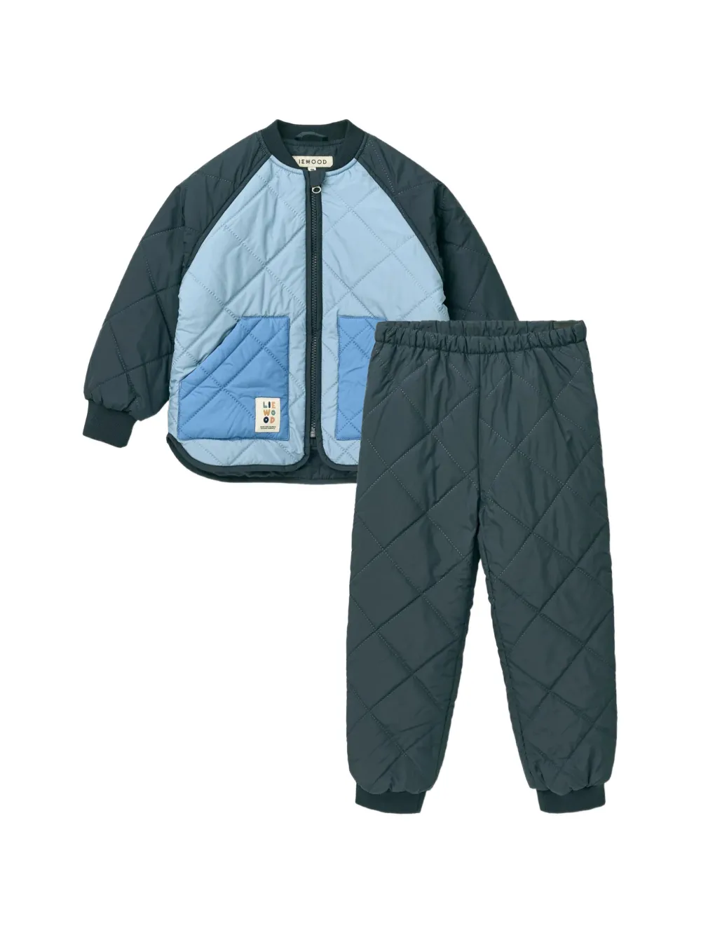 Liewood Zella padded trousers set | Blue | Image 1