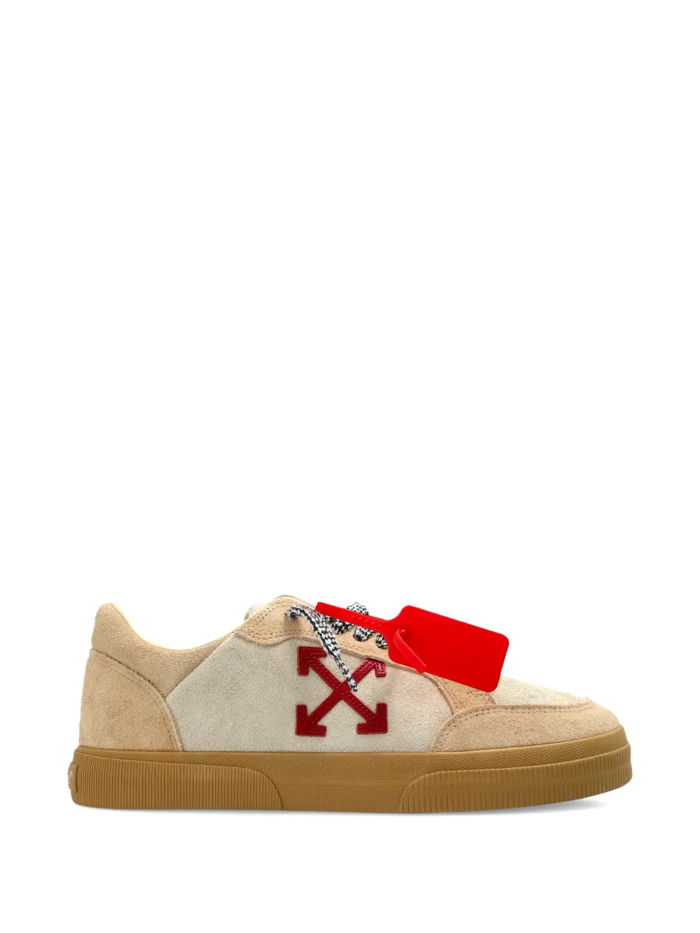 Off-White arrow-appliqué low-top sneakers | Neutrals | Image 1
