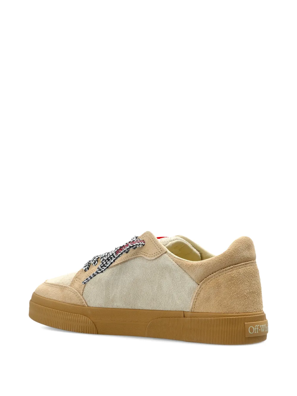 Off-White Low-top sneakers met applicatie Beige