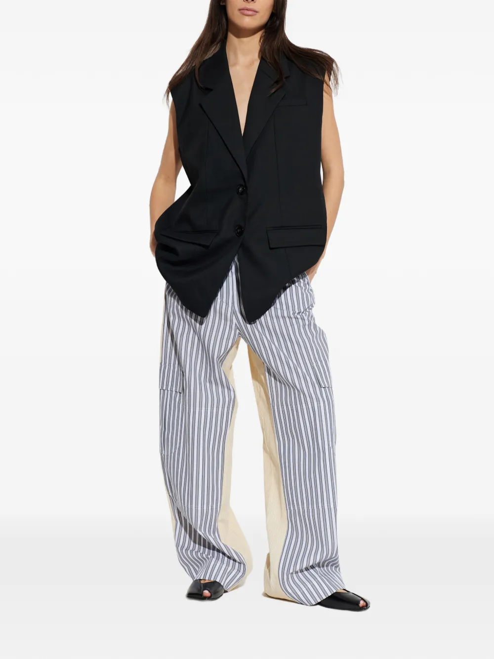 Stella McCartney striped trousers - Grijs