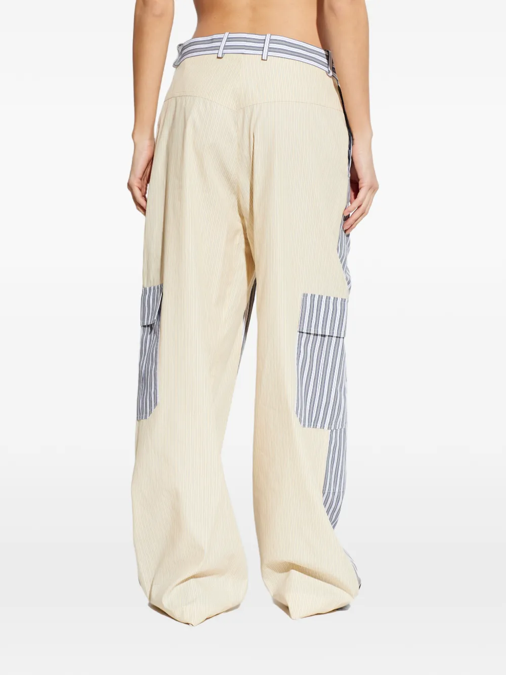 Stella McCartney Gestreepte broek Grijs
