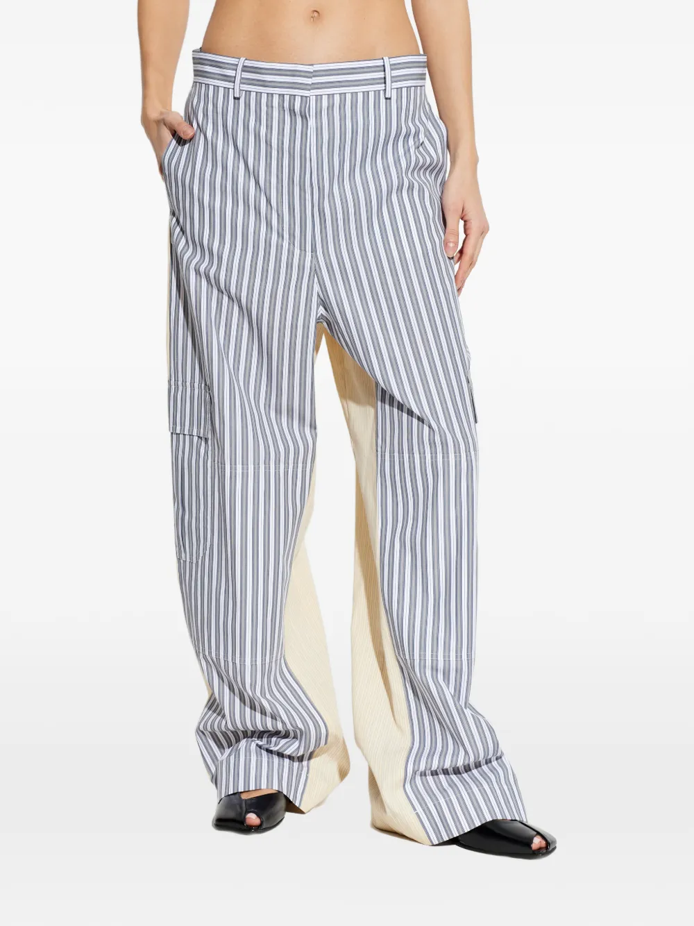  Stella Mccartney Striped Trousers - Grey 