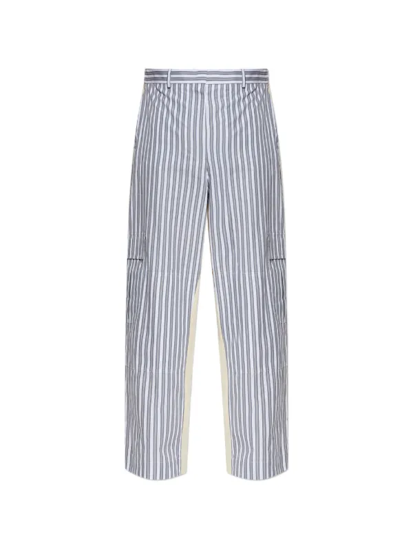 Stella McCartney Striped Trousers in Grey