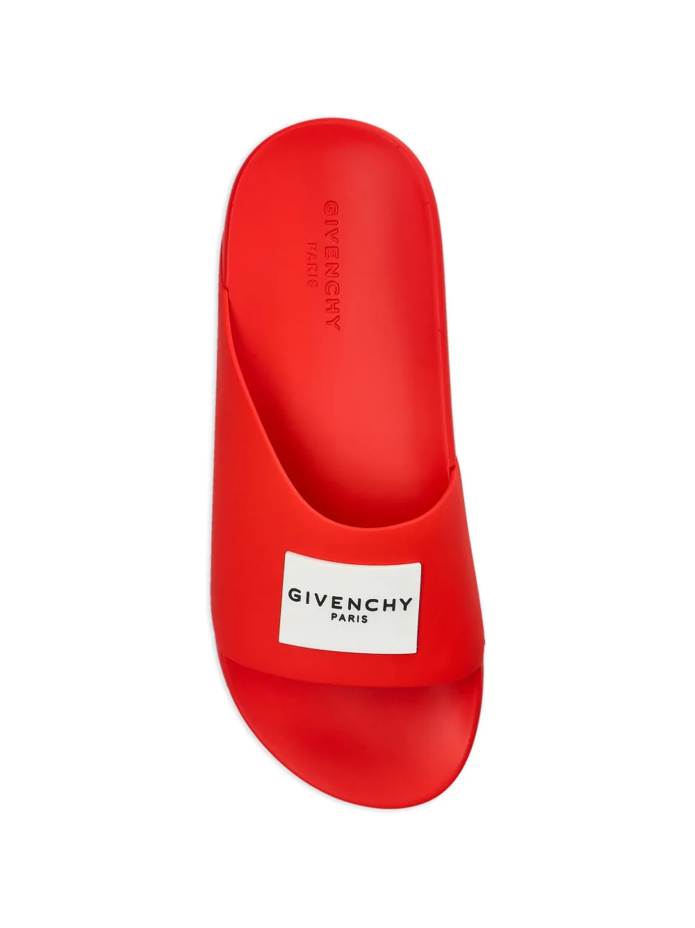 Givenchy Slippers met logoplakkaat Rood
