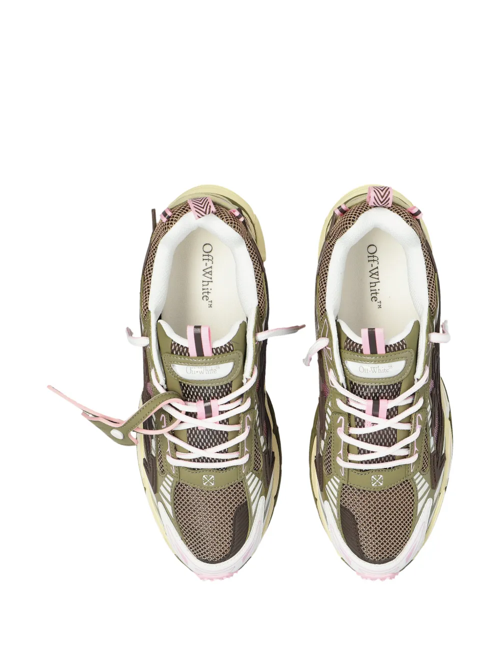 Off-White Be Right Back tag-detail sneakers Groen