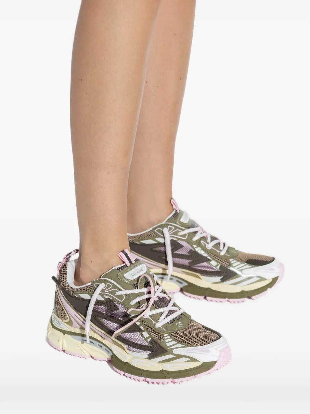 Off-White Be Right Back tag-detail sneakers Groen