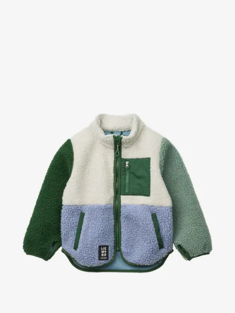 Liewood colour-block zip jacket