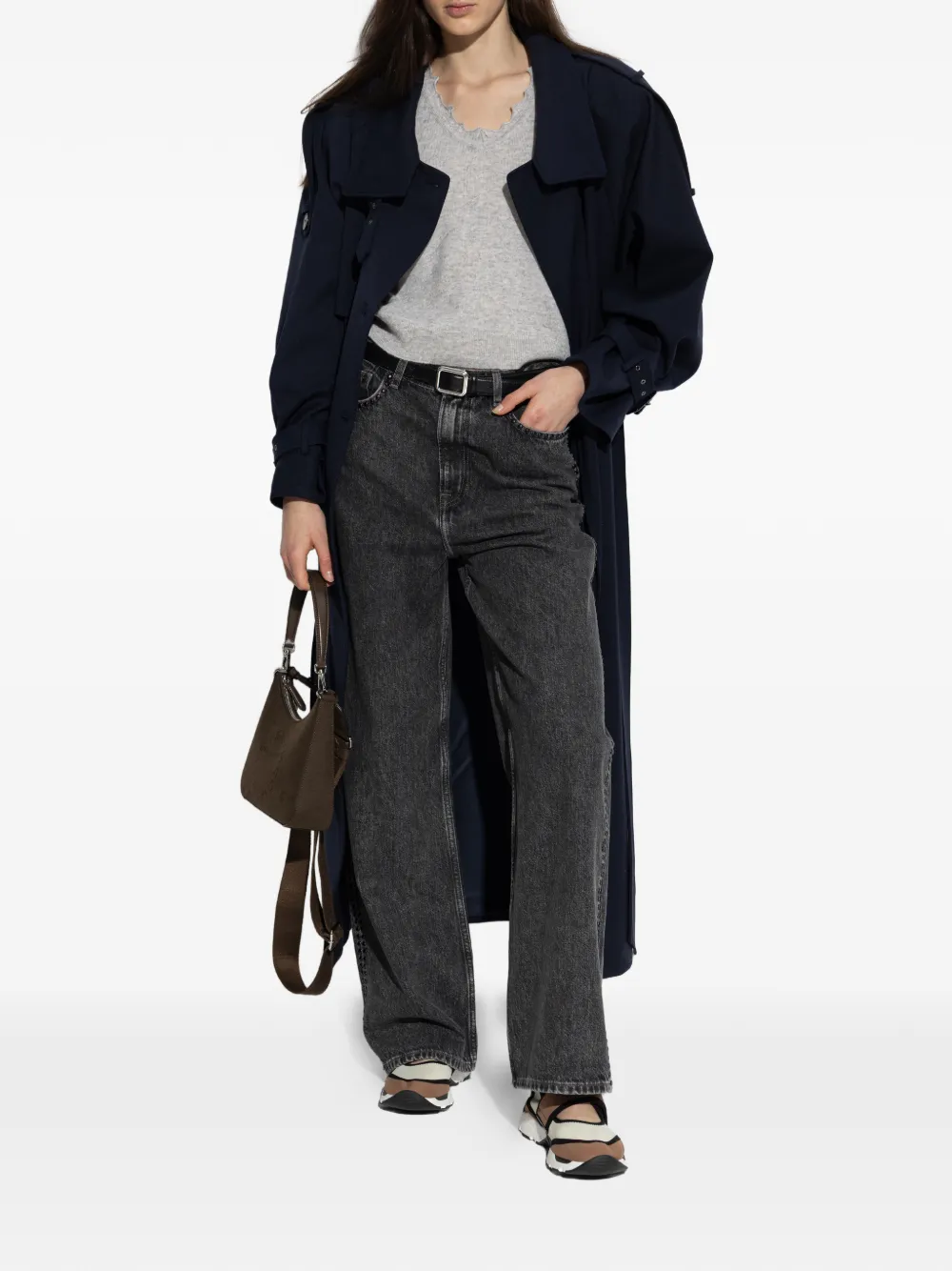 Samsoe Samsoe Studded Denim Jeans - Grey 
